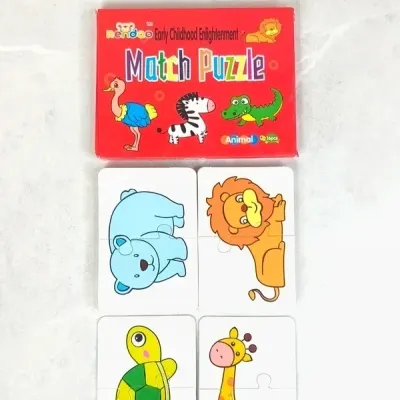 16 Mini puzzles animaux enfant – Jeu éducatif – Neuf